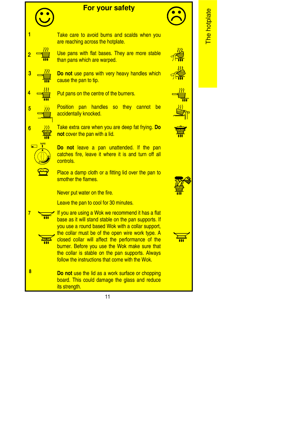 Electrolux CSIG 511 installation instructions For your safety 