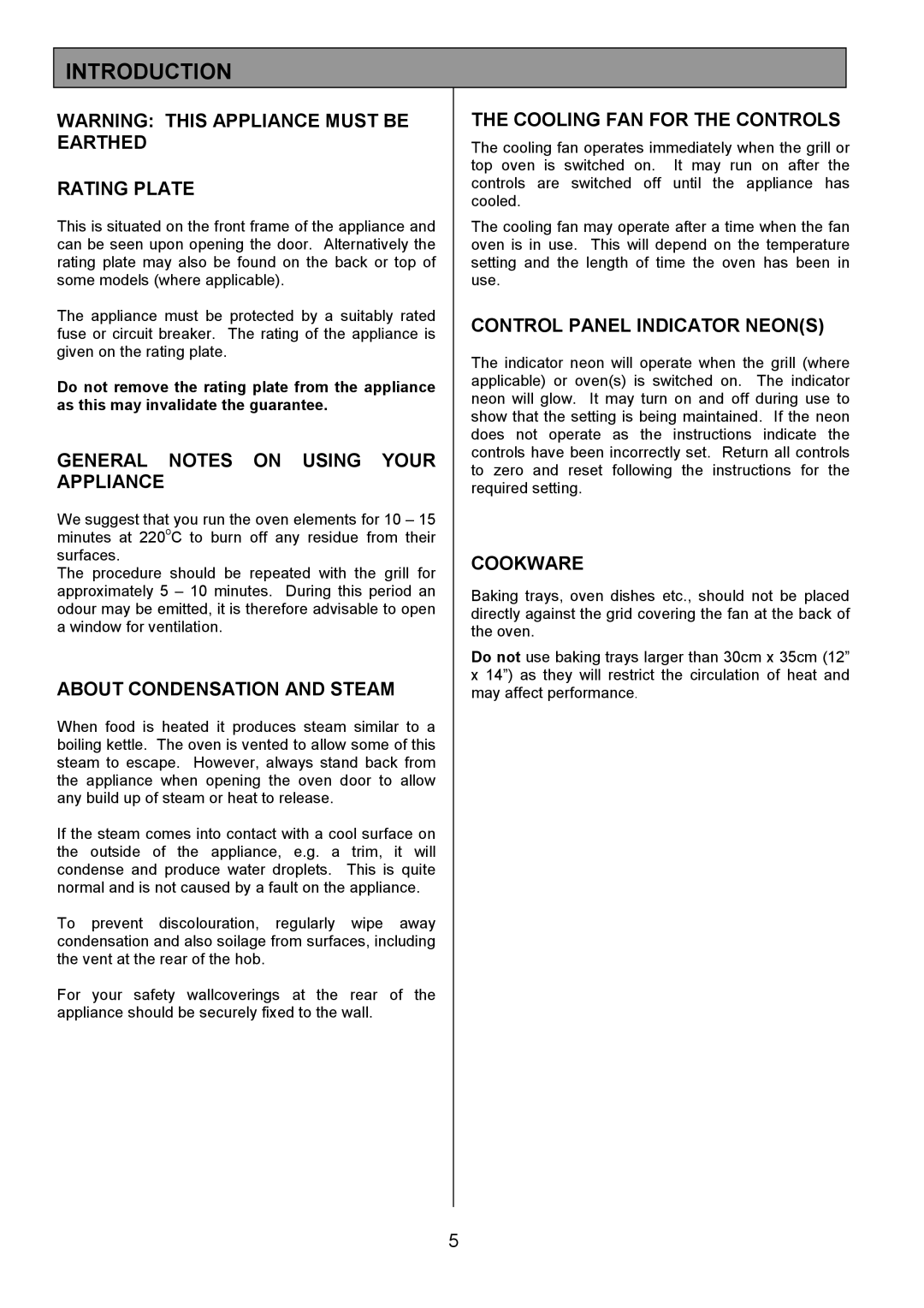 Electrolux CSM 559 installation instructions Introduction 