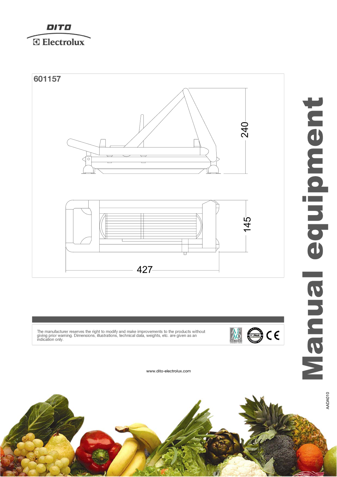 Electrolux CT5, CT10 manual 240 145 427 