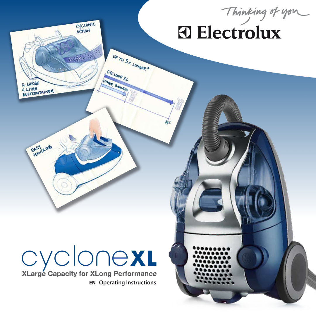 Electrolux CycloneXL manual EN Operating Instructions 