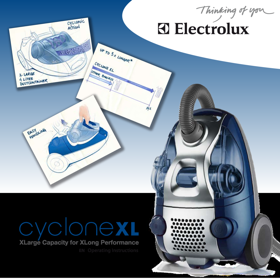 Electrolux CycloneXL manual EN Operating Instructions 