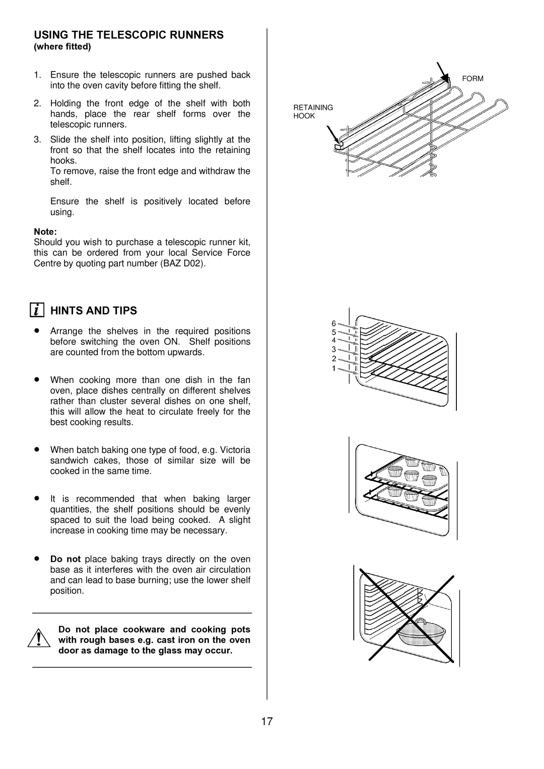 Electrolux D1100-4 manual Retaining Hook Form 