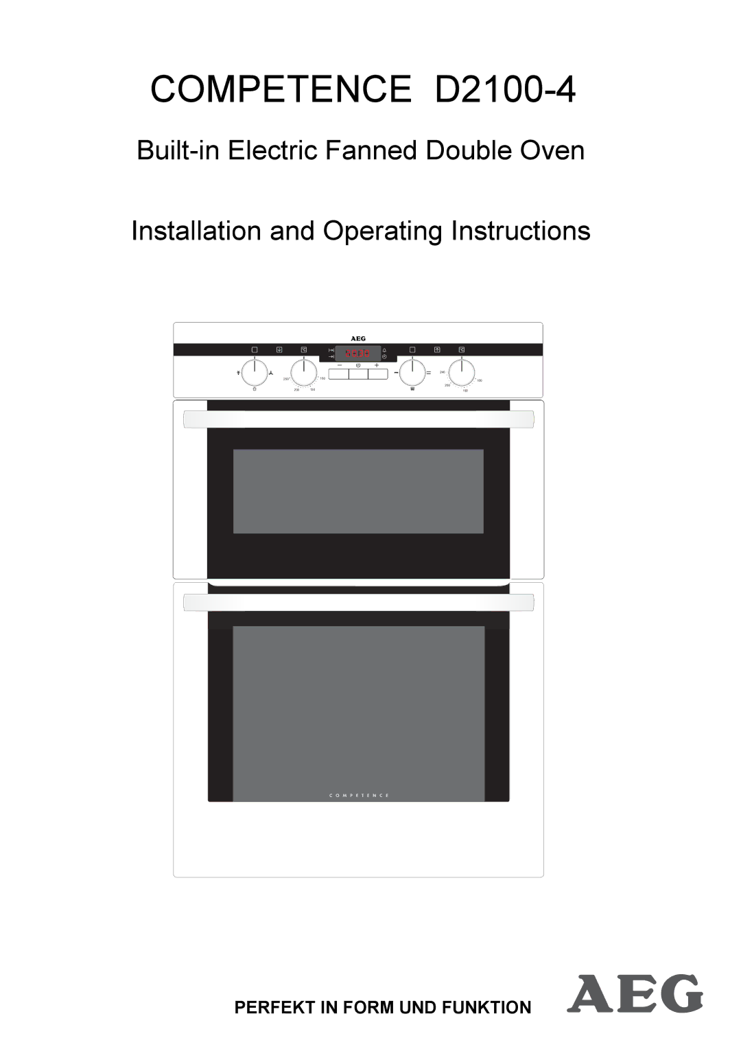 Electrolux manual Competence D2100-4 