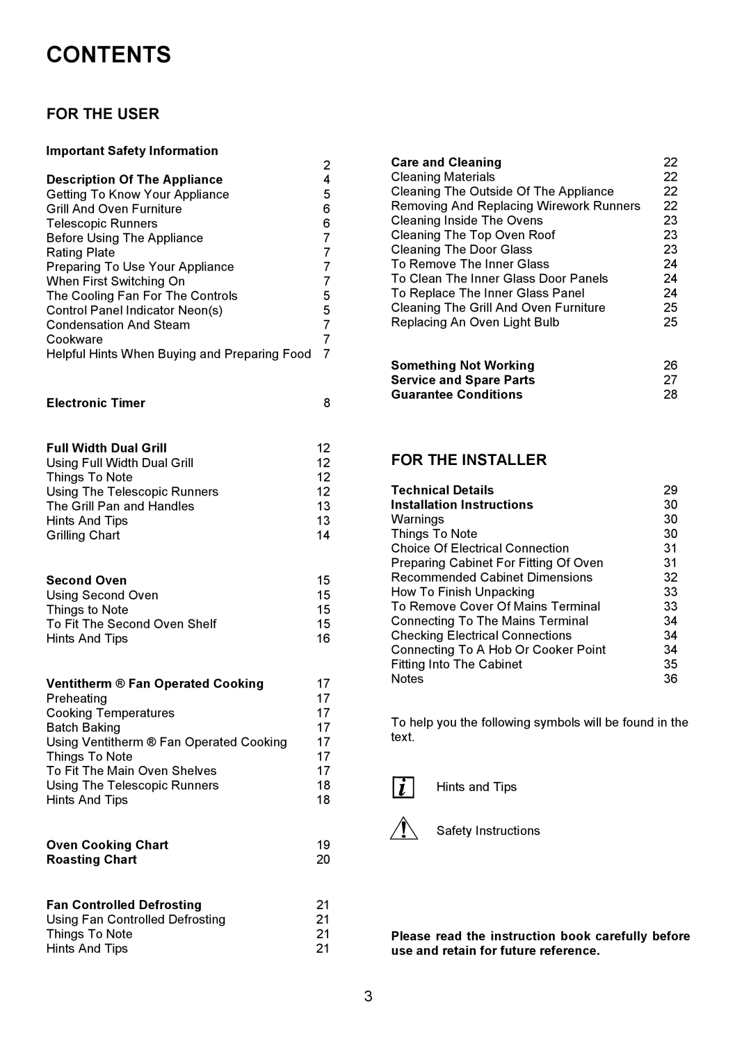 Electrolux D2100-4 manual Contents 