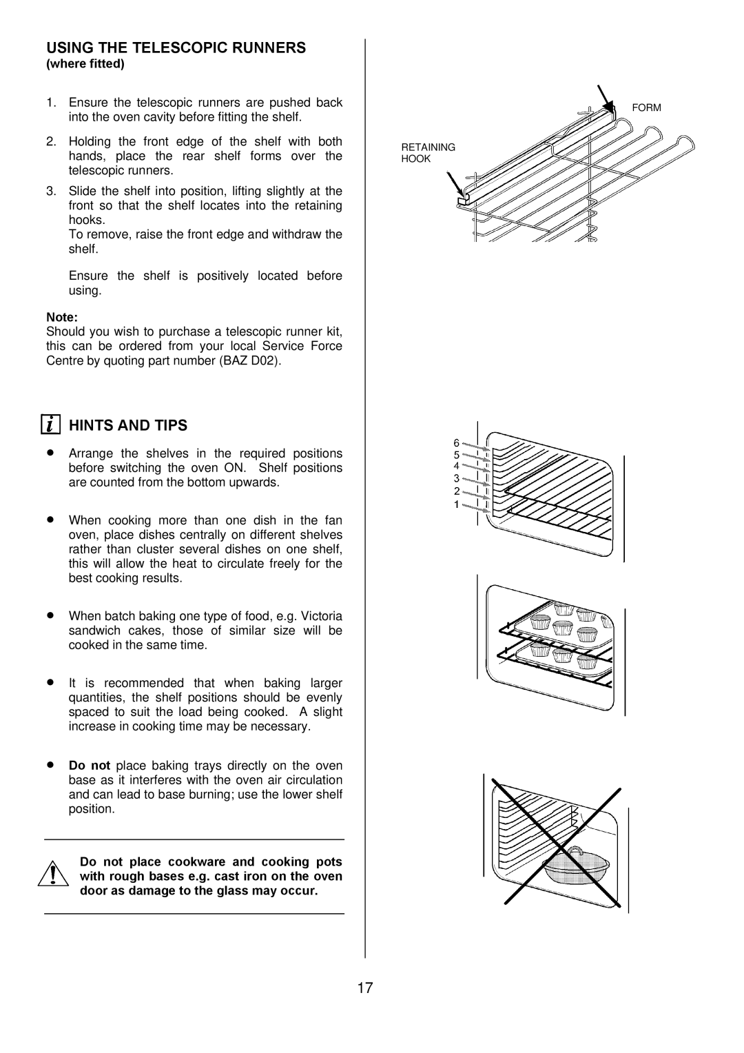 Electrolux D2100-5 manual Retaining Hook Form 