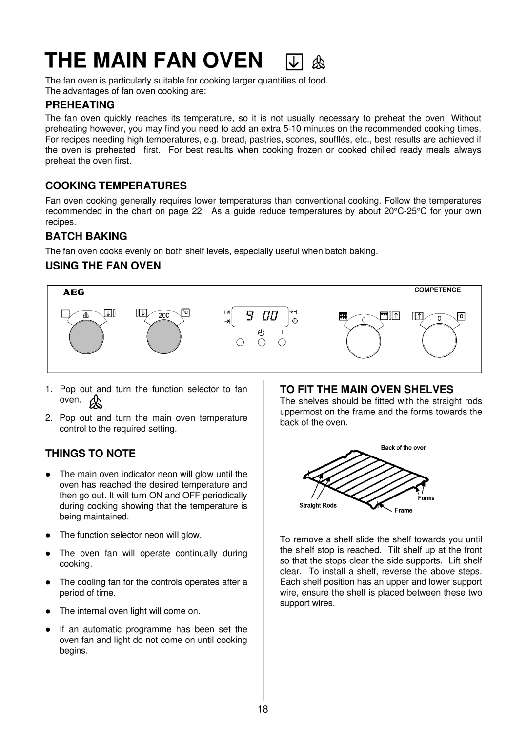 Electrolux D4100-1 operating instructions Main FAN Oven 