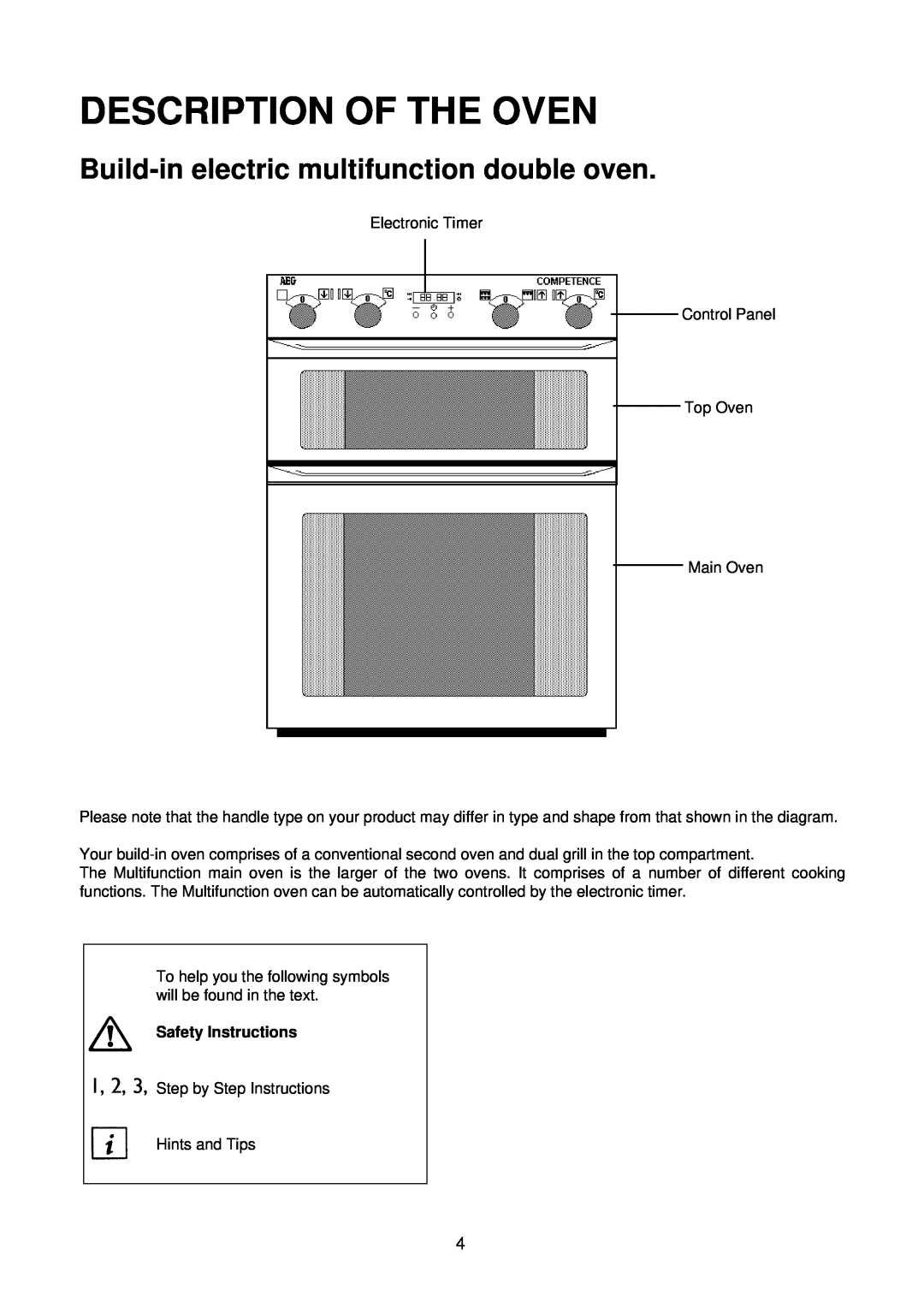 Electrolux D4100-1 operating instructions 