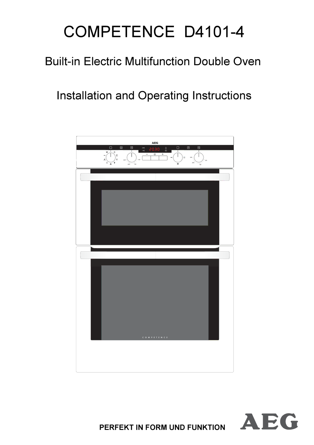 Electrolux operating instructions Competence D4101-4 