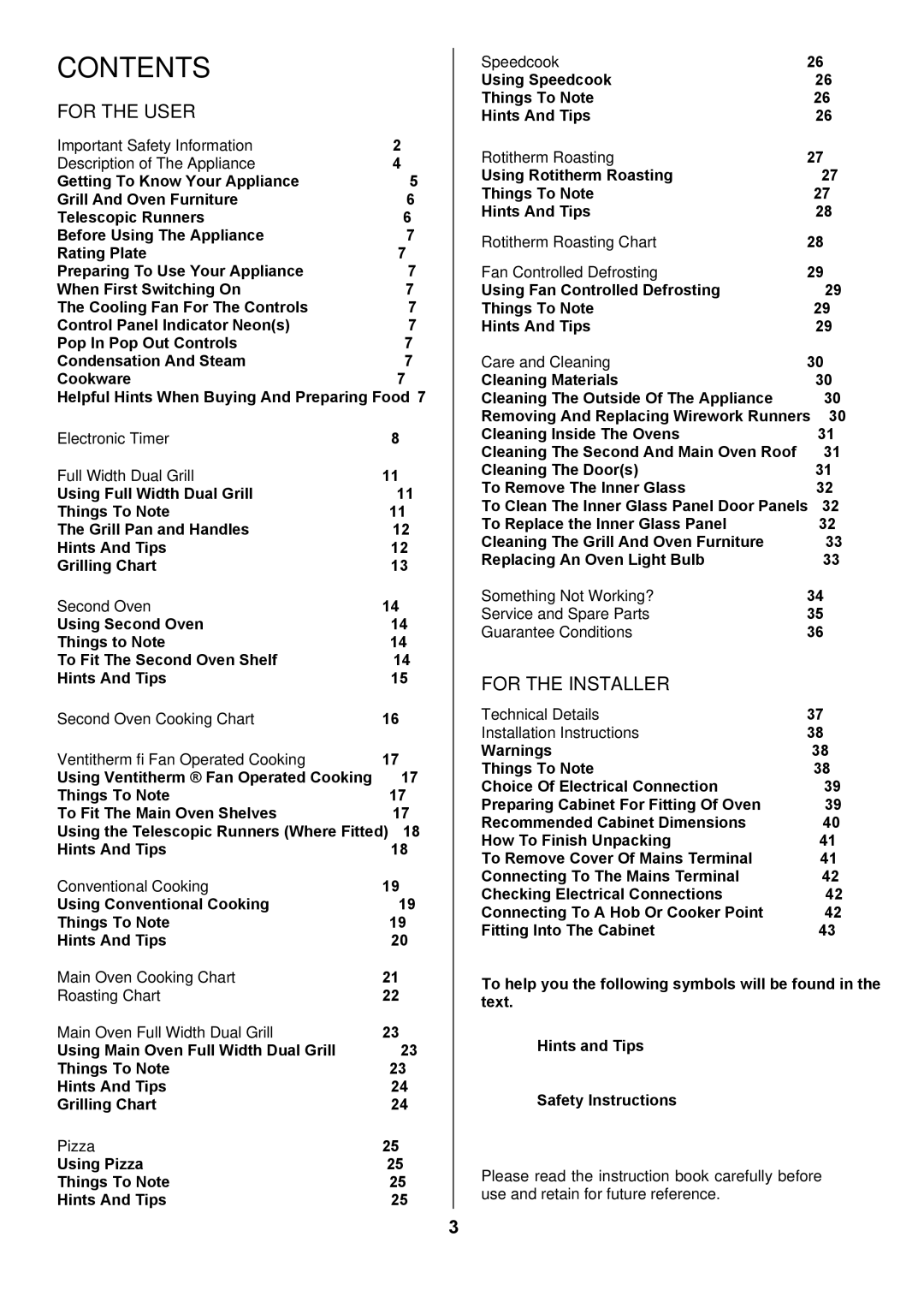 Electrolux D4101-5 manual Contents 