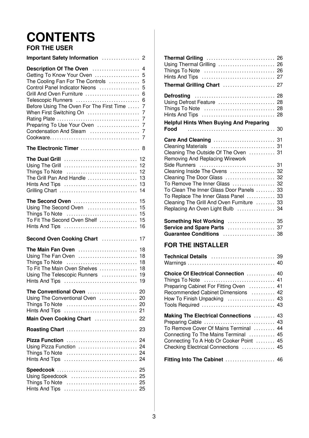 Electrolux D4150-1 manual Contents 