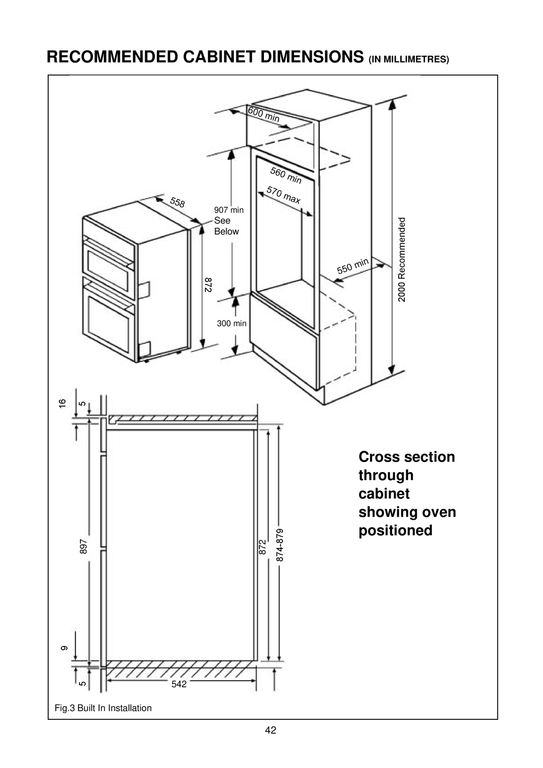 Electrolux D4150-1 manual Cross section 