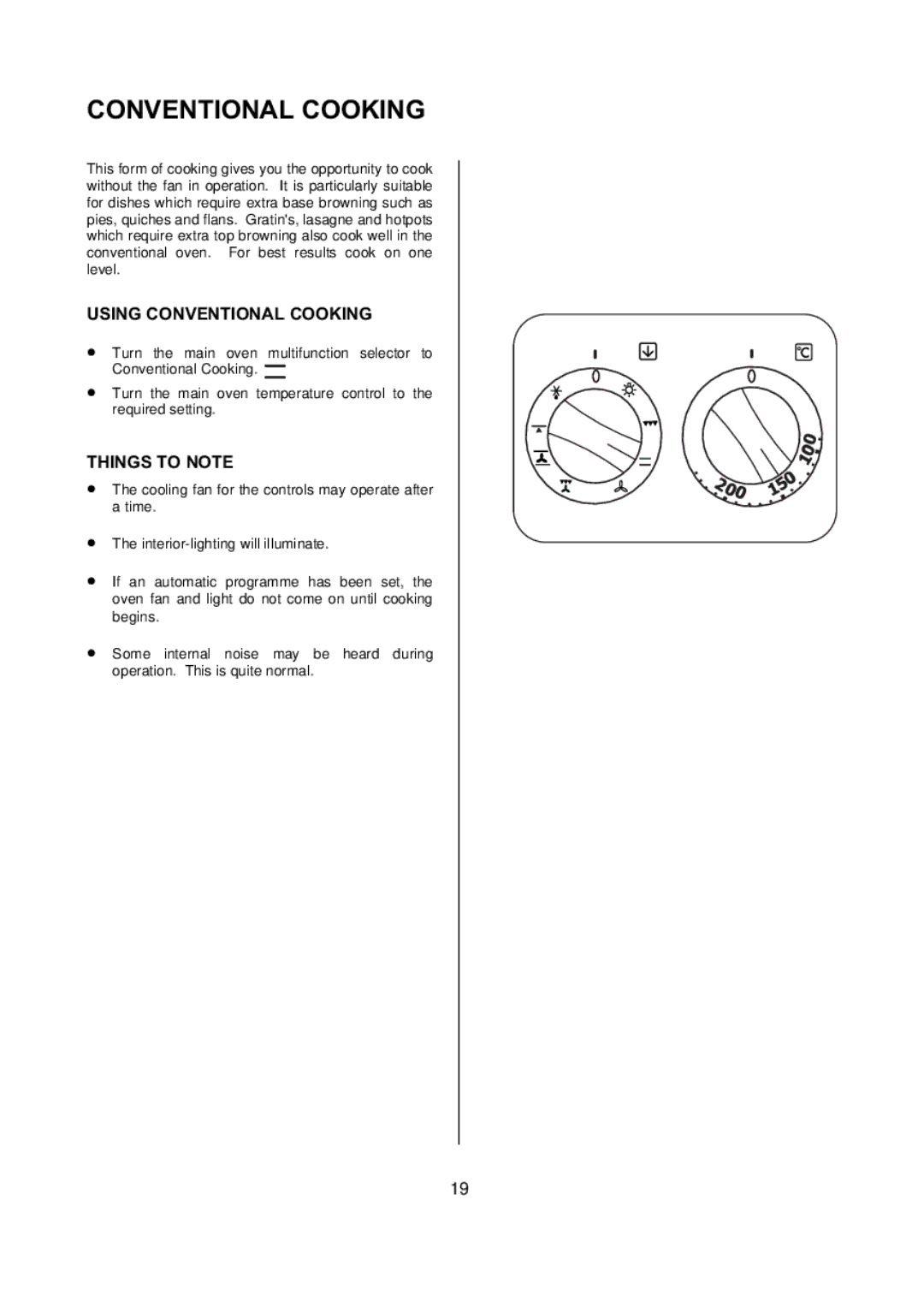 Electrolux D77000 user manual Using Conventional Cooking 