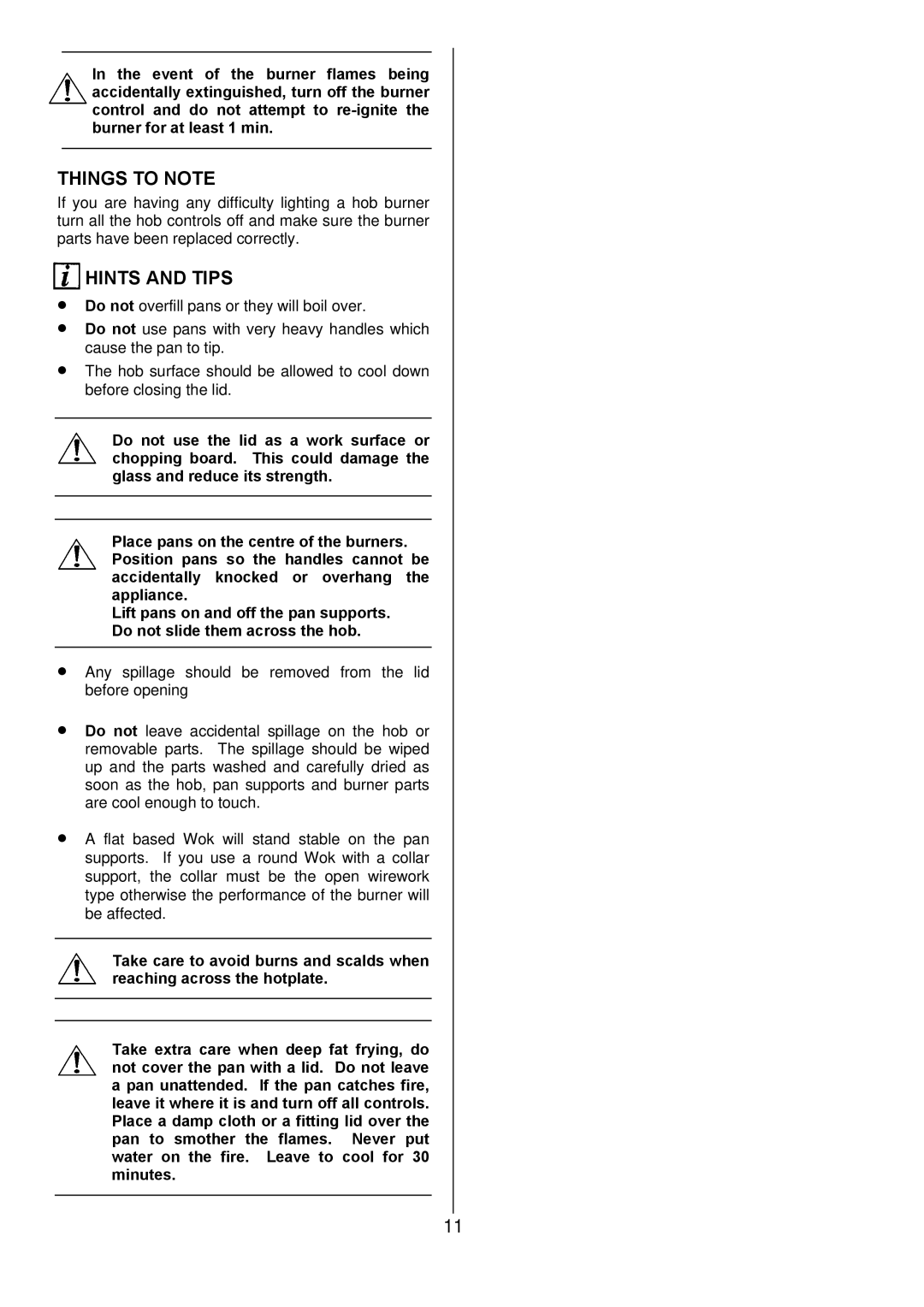 Electrolux D77000GF operating instructions Hints and Tips 