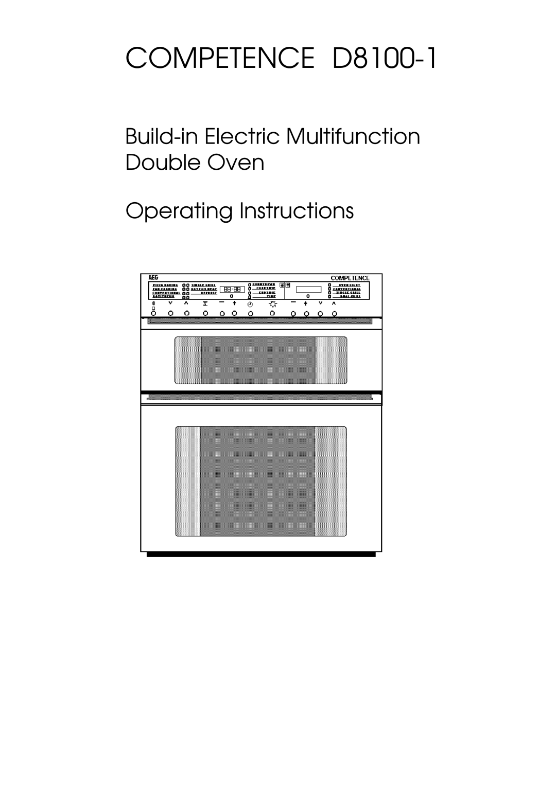 Electrolux operating instructions Competence D8100-1 