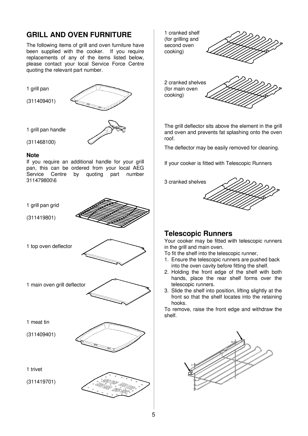 Electrolux D81005, D81000 installation instructions Grill and Oven Furniture 