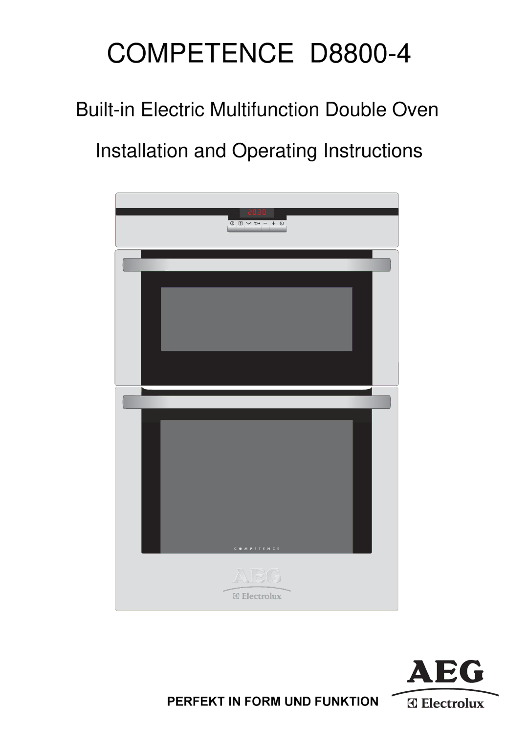 Electrolux operating instructions Competence D8800-4 