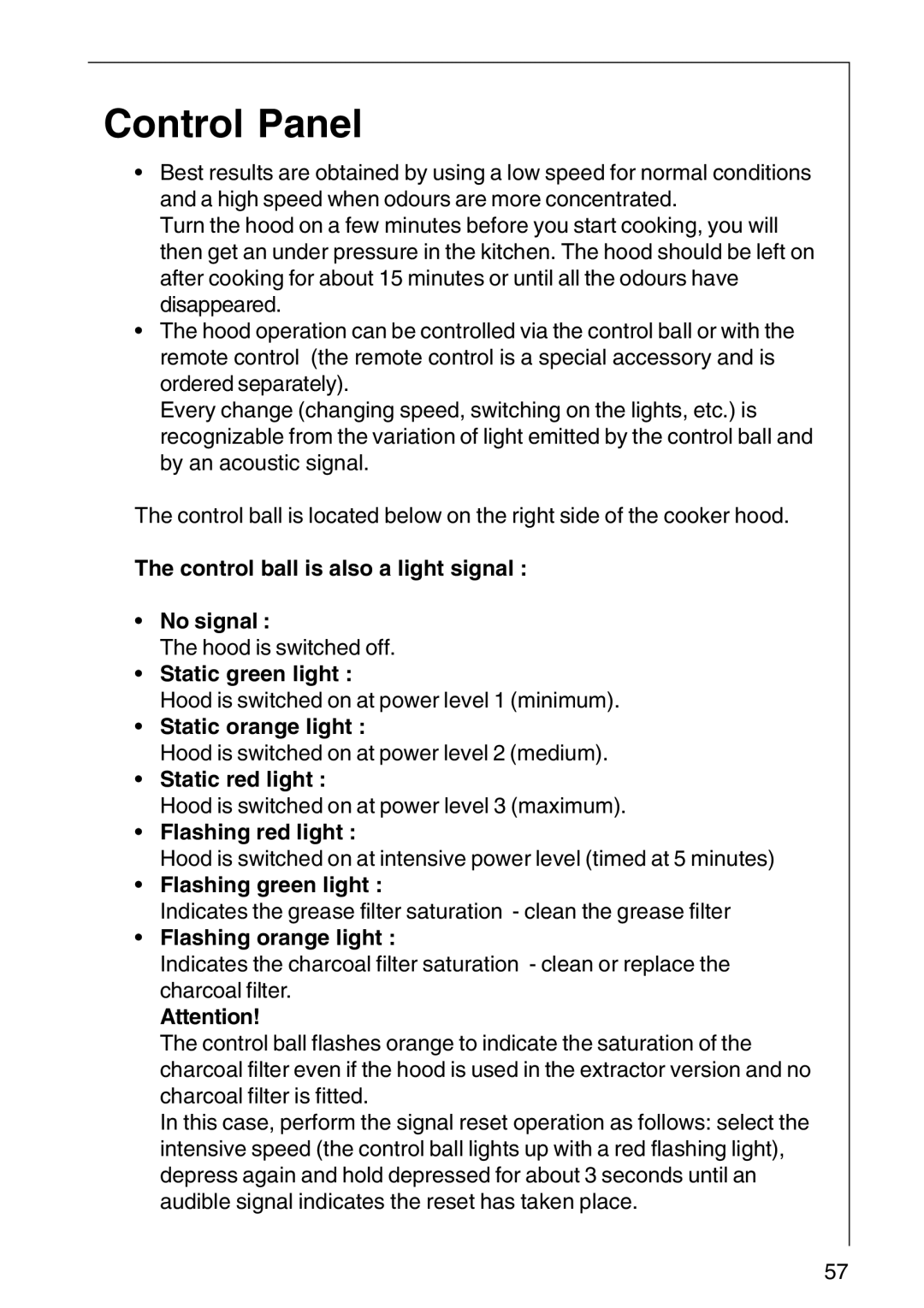 Electrolux DD 8794, CHDD 8795 installation instructions Control Panel 