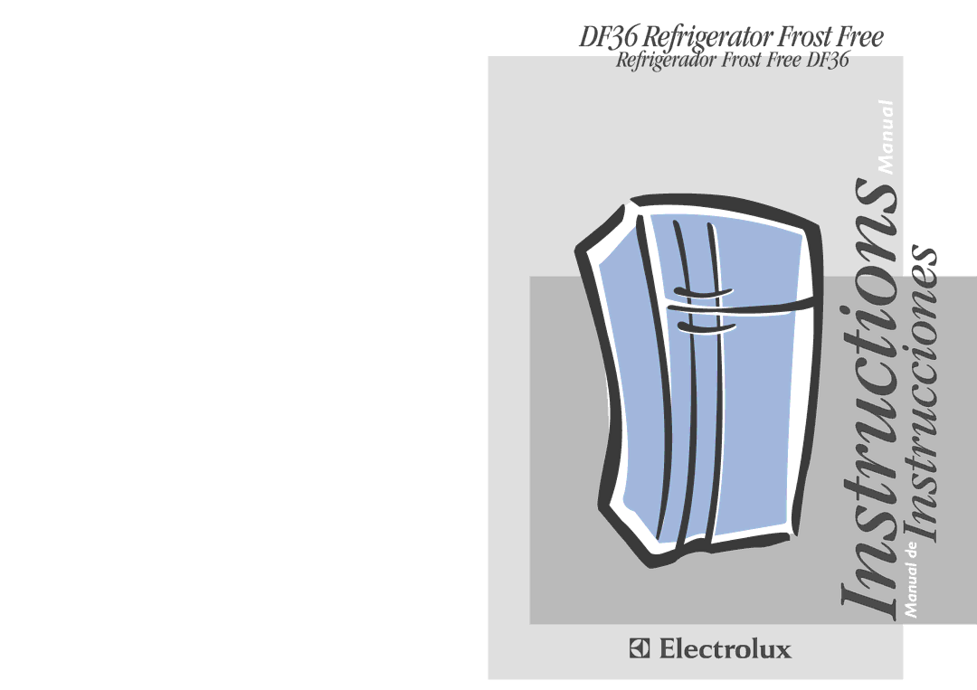 Electrolux DF36 manual Manual deInstrucciones 