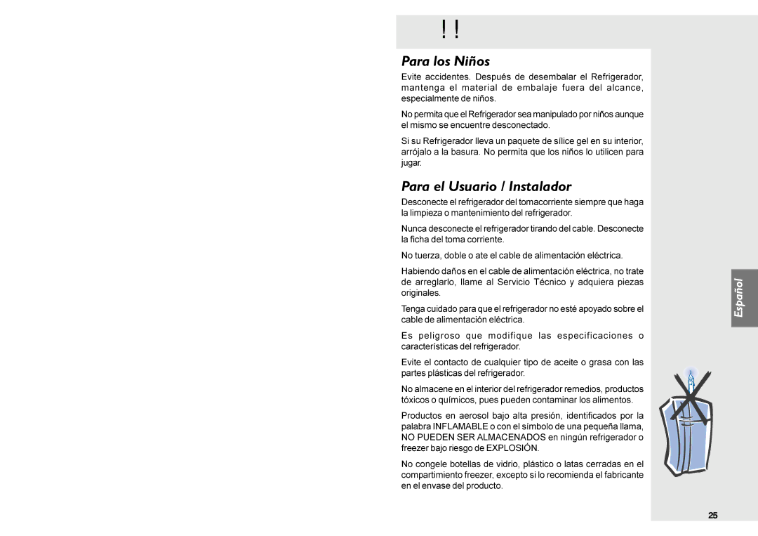 Electrolux DF36 manual Manual del Usuario, Sobre el Medio Ambiente 