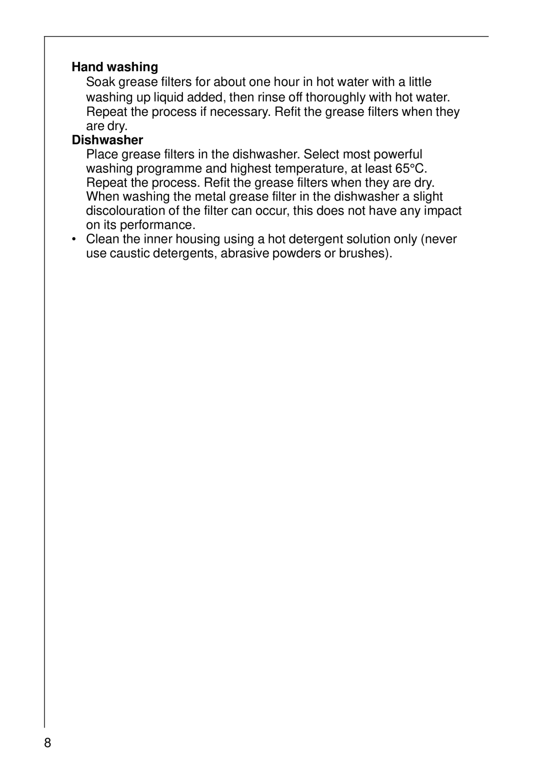 Electrolux 570 D, 5708 D, CHDL 4150, DL 6250 installation instructions Hand washing, Dishwasher 