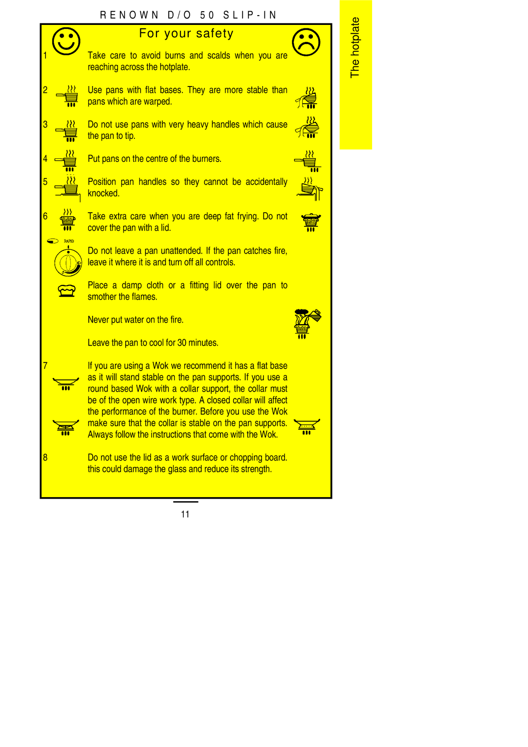 Electrolux D/O 50 installation instructions For your safety 