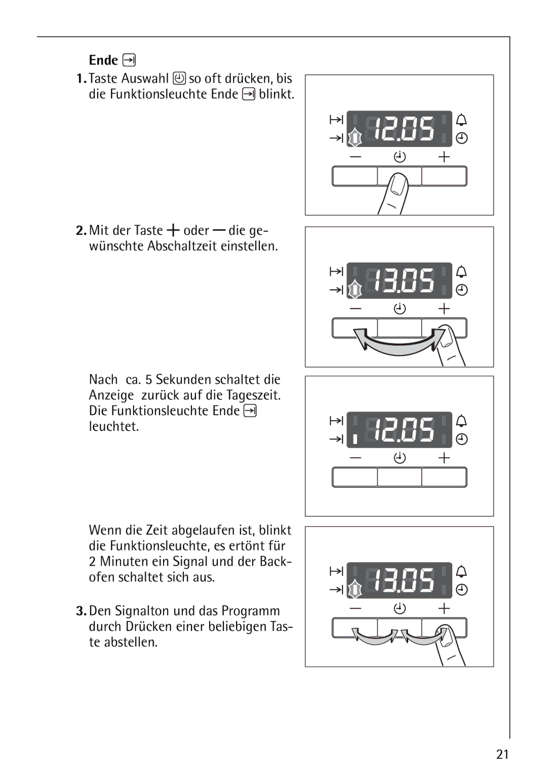 Electrolux E-33512-4 manual Ende 