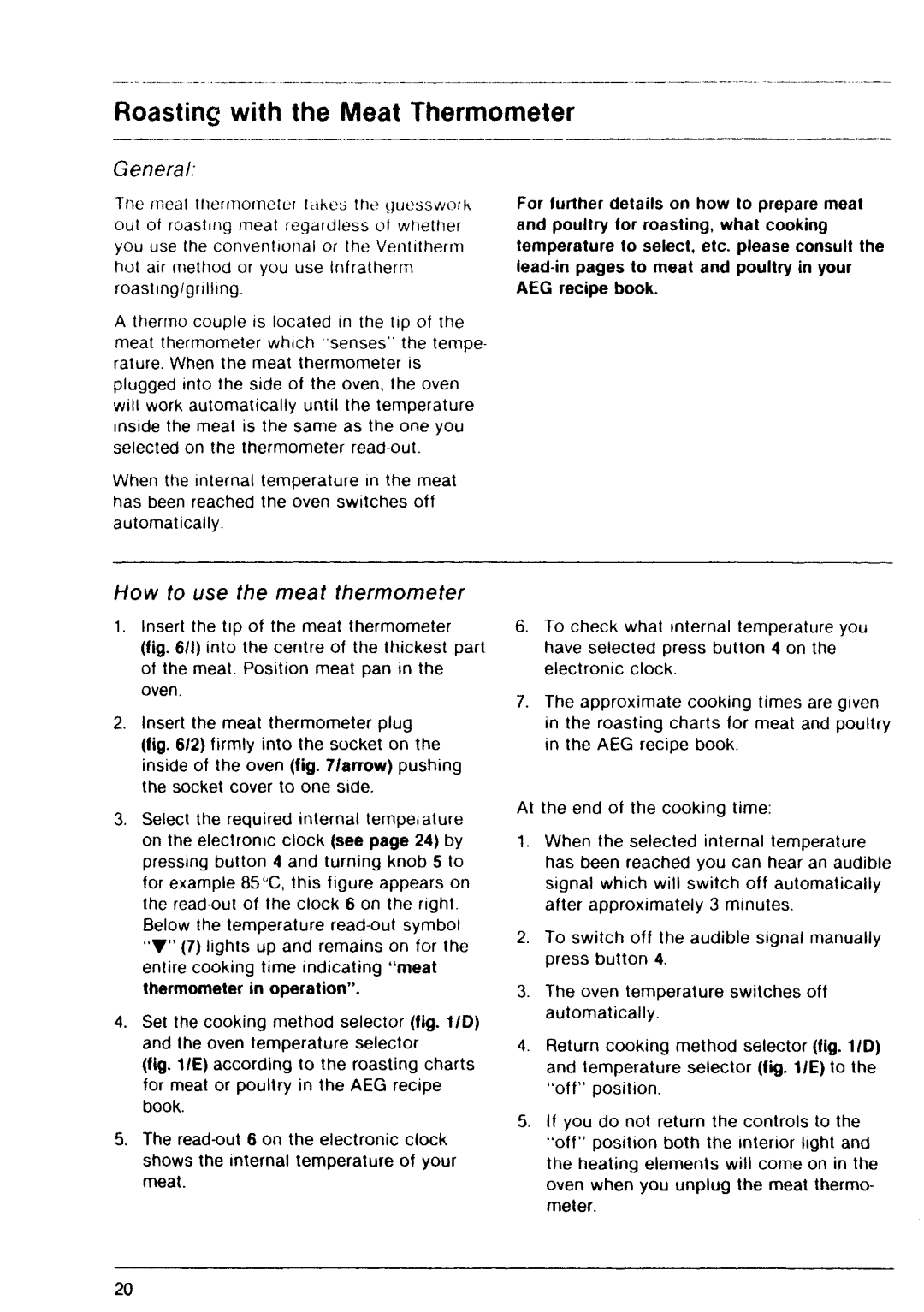 Electrolux E 64.1 KLF manual 