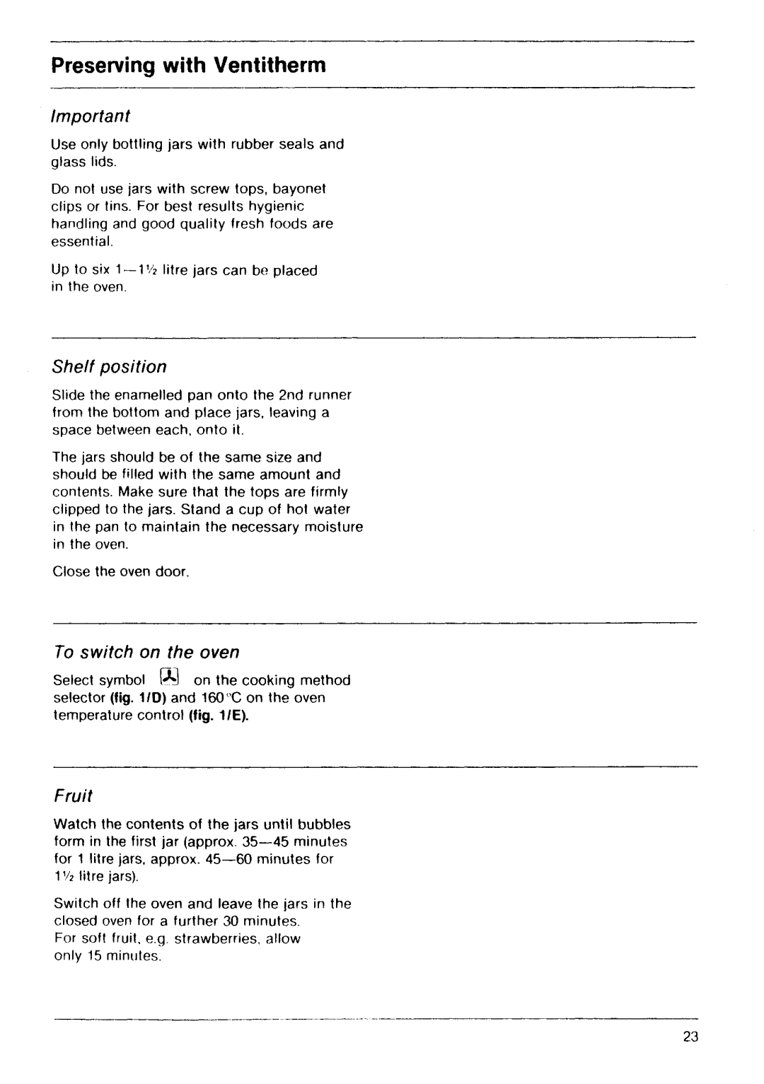 Electrolux E 64.1 KLF manual 