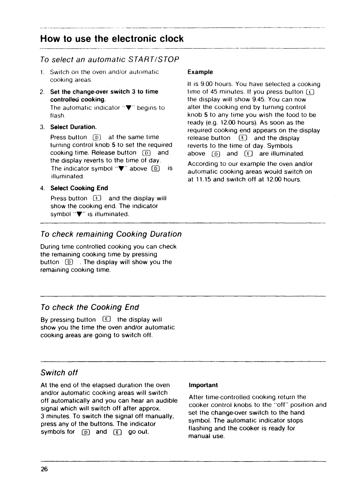 Electrolux E 64.1 KLF manual 