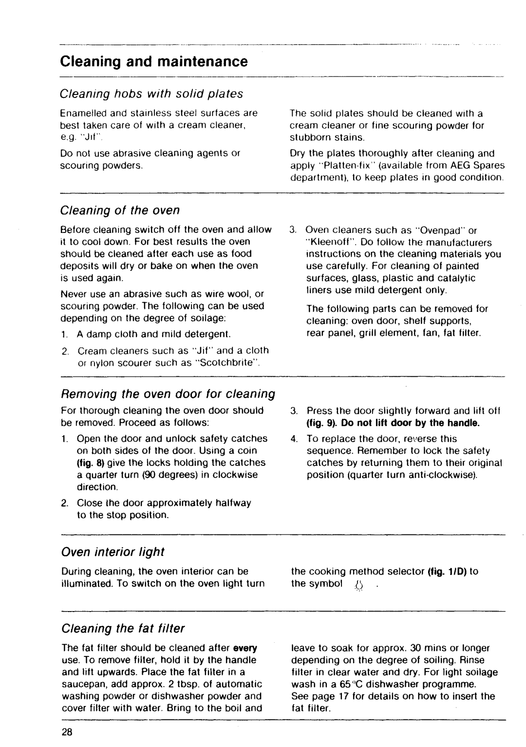 Electrolux E 64.1 KLF manual 