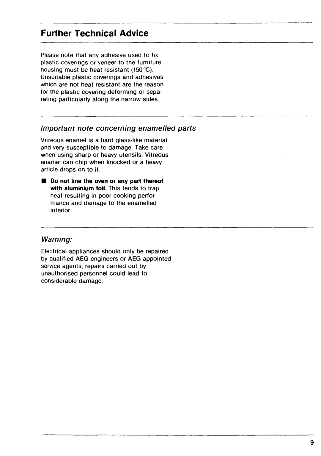 Electrolux E 64.1 KLF manual 