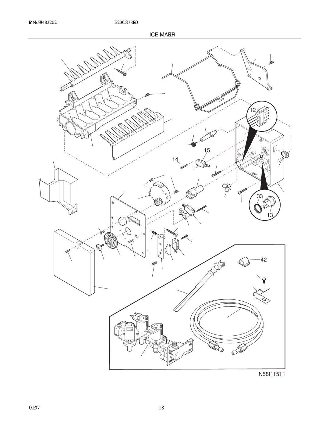 Electrolux E23CS78GP manual Installation Parts 