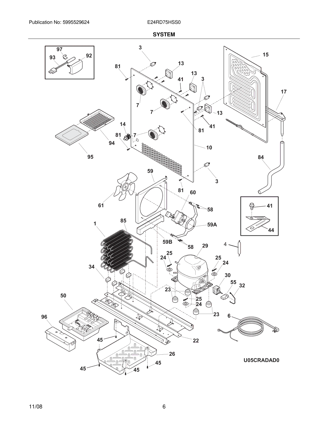 Electrolux E24RD75HSS0 manual U05CRADAD0 