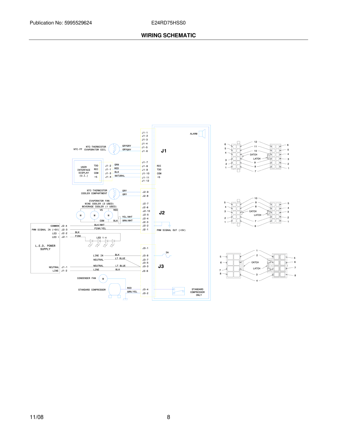 Electrolux E24RD75HSS0 manual Wiring Schematic 