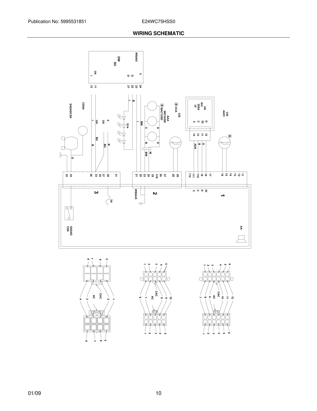 Electrolux E24WC75HSS0 manual Wiring Schematic 