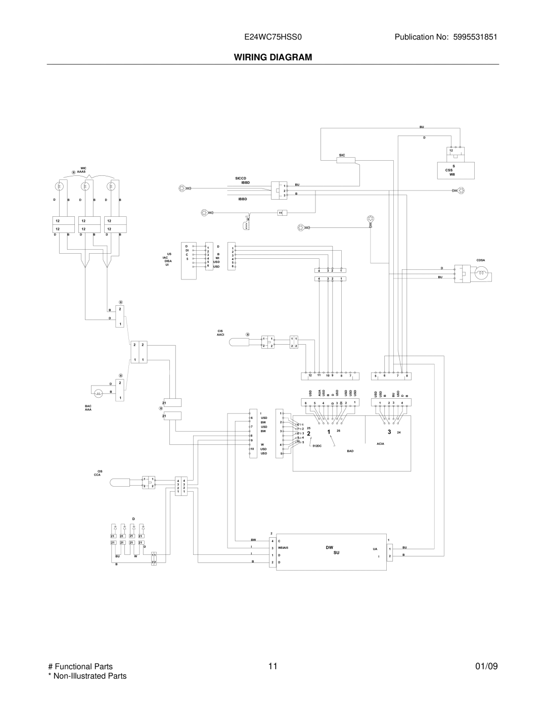 Electrolux E24WC75HSS0 manual Wiring Diagram 