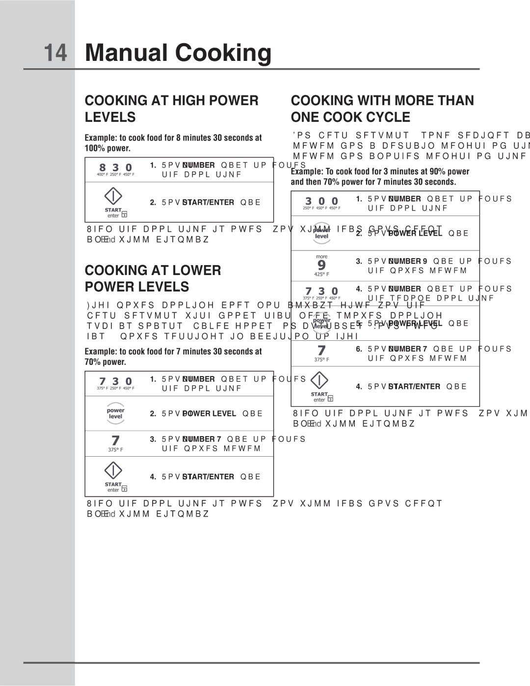 Electrolux E30MH65GSS manual  .Bovbm$Ppljoh, $00,*/5*108&3 -&7&-4, $00,*/5-08&3 108&3-&7&-4 