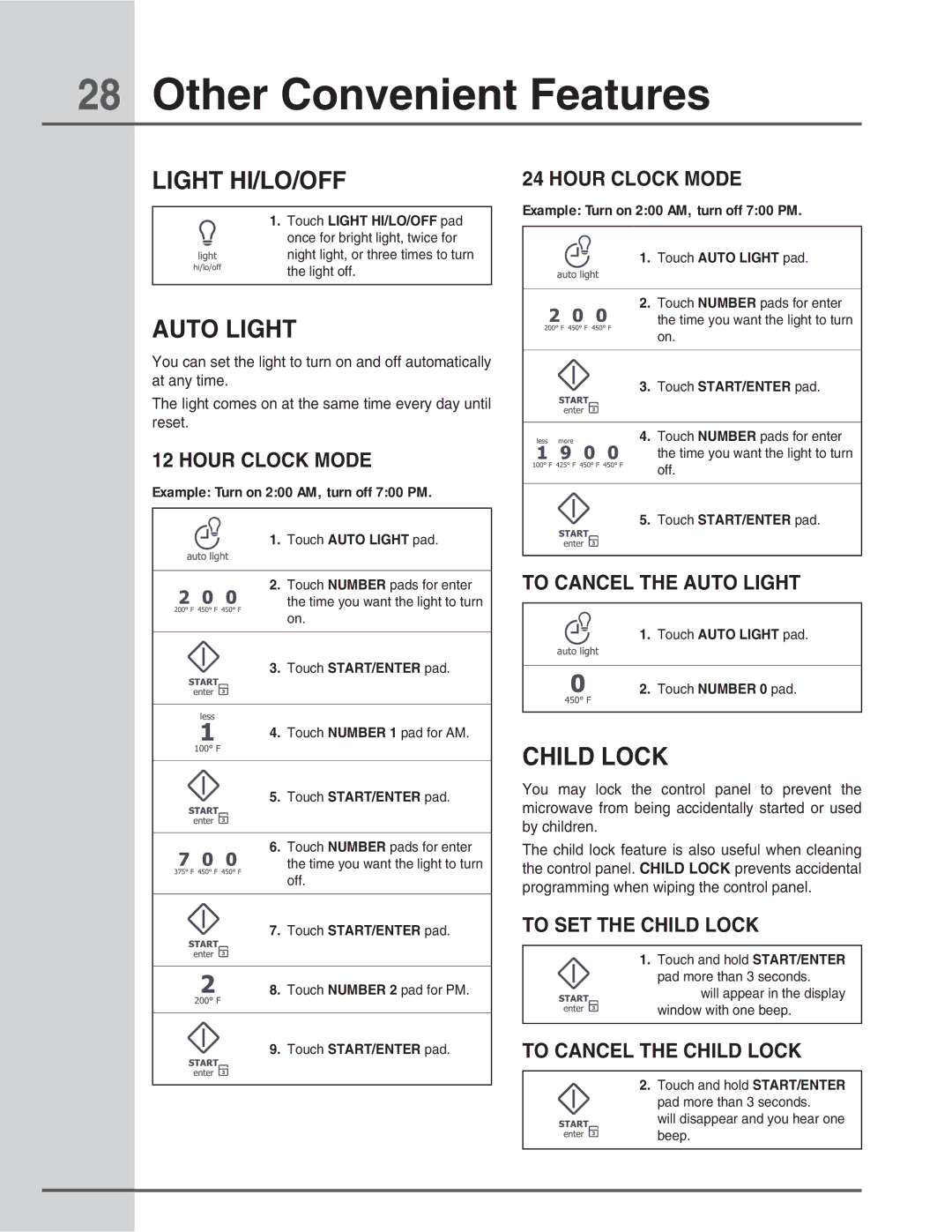 Electrolux E30MH65GSS manual  0UIFS$POWFOJFOUFBUVSFT, *-00, 650-*5, $*-%-0$ 