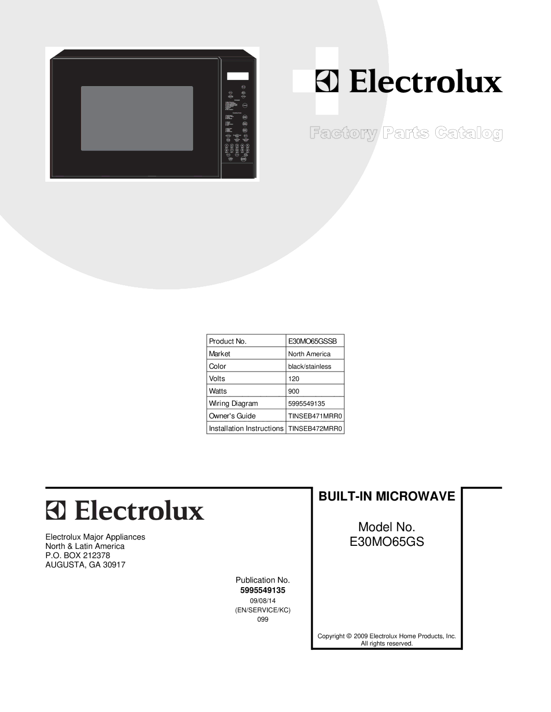 Electrolux E30MO65GSSB installation instructions TINSEB471MRR0, TINSEB472MRR0 