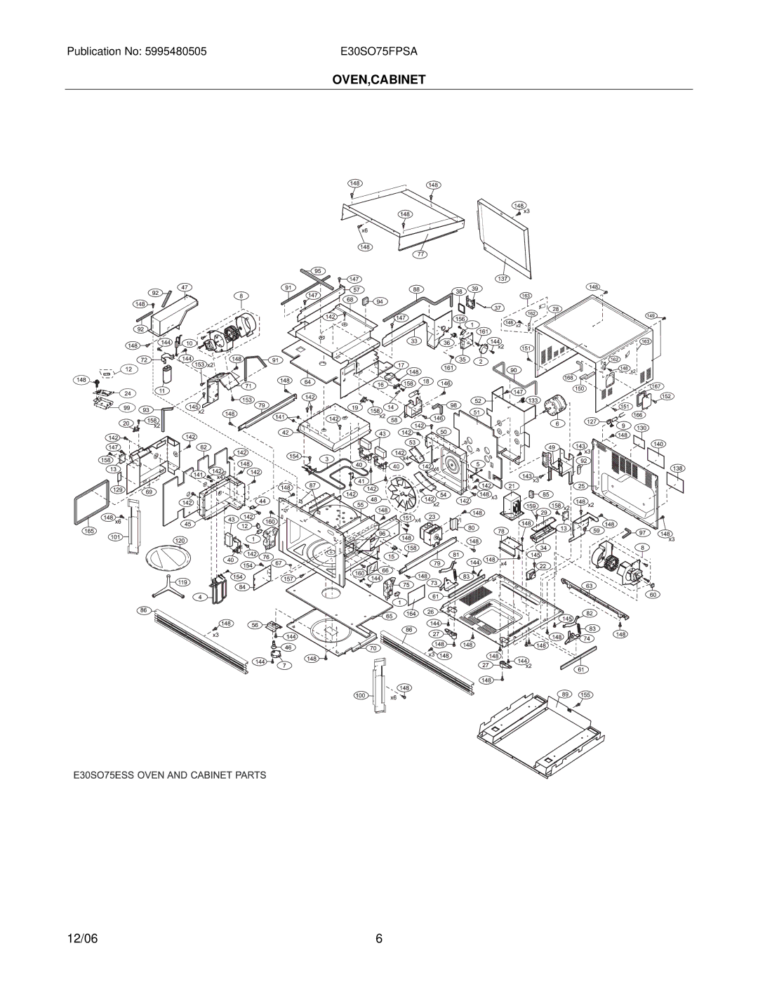 Electrolux E30SO75FP installation instructions Oven,Cabinet 