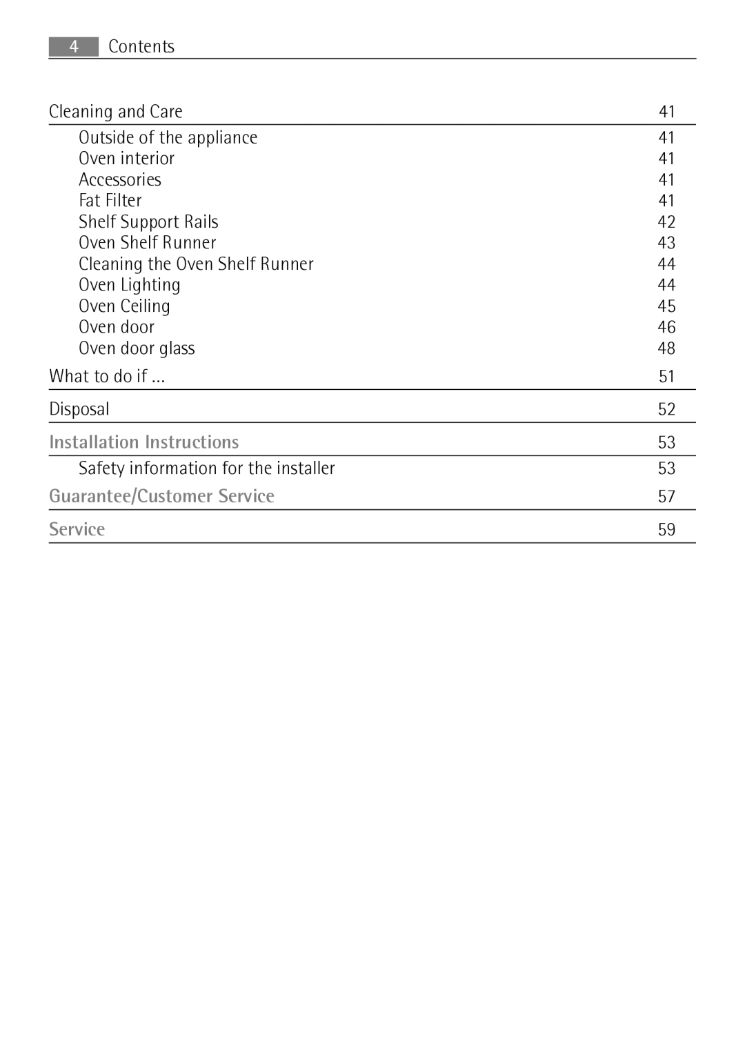 Electrolux E43012-5 user manual Safety information for the installer 