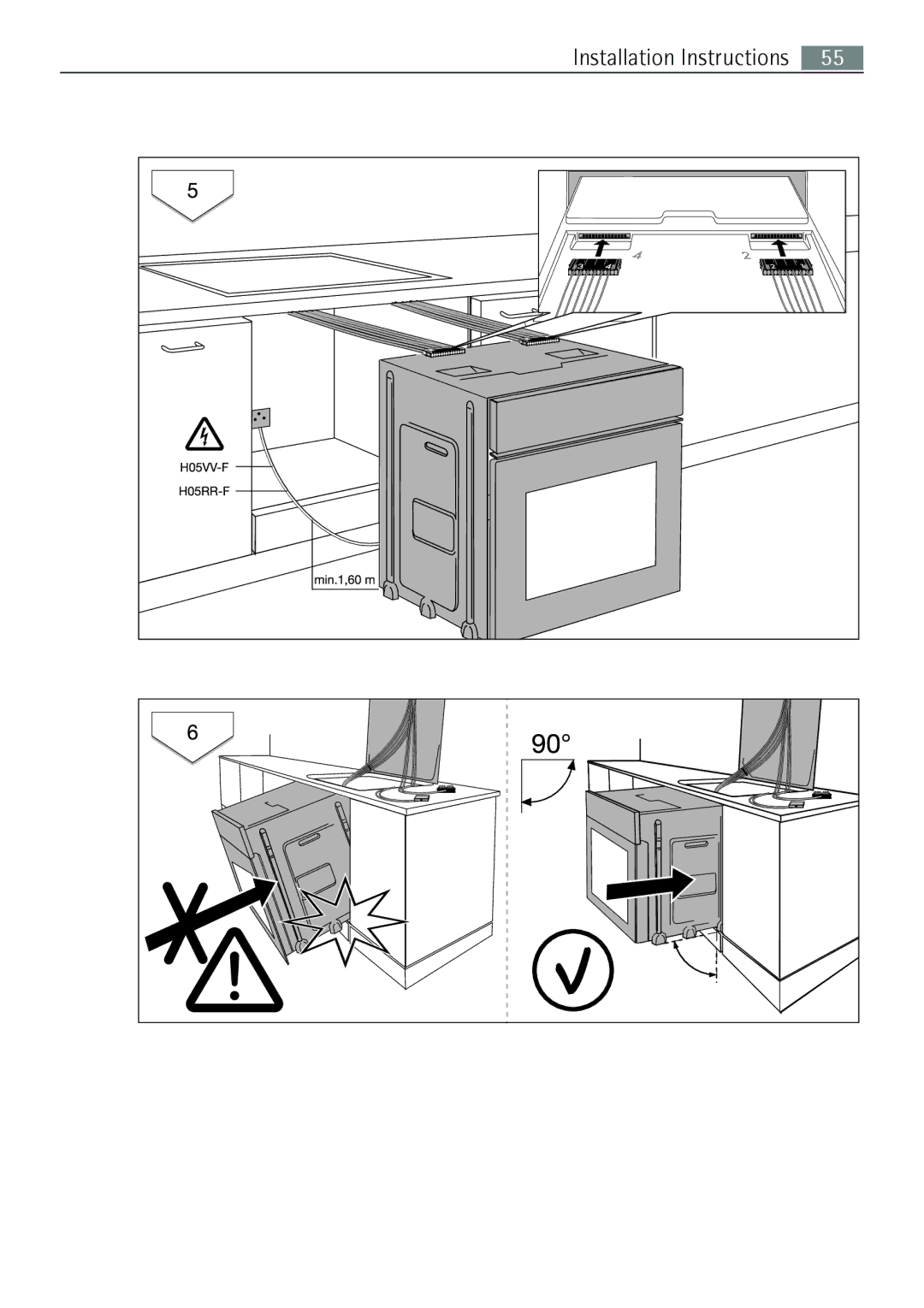 Electrolux E43012-5 user manual Installation Instructions 