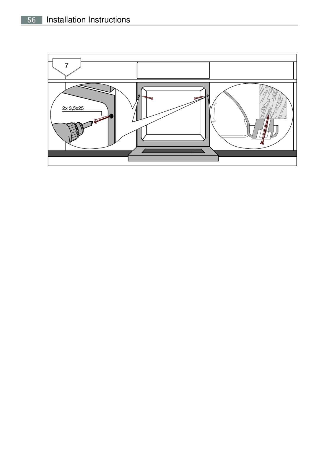 Electrolux E43012-5 user manual Installation Instructions 