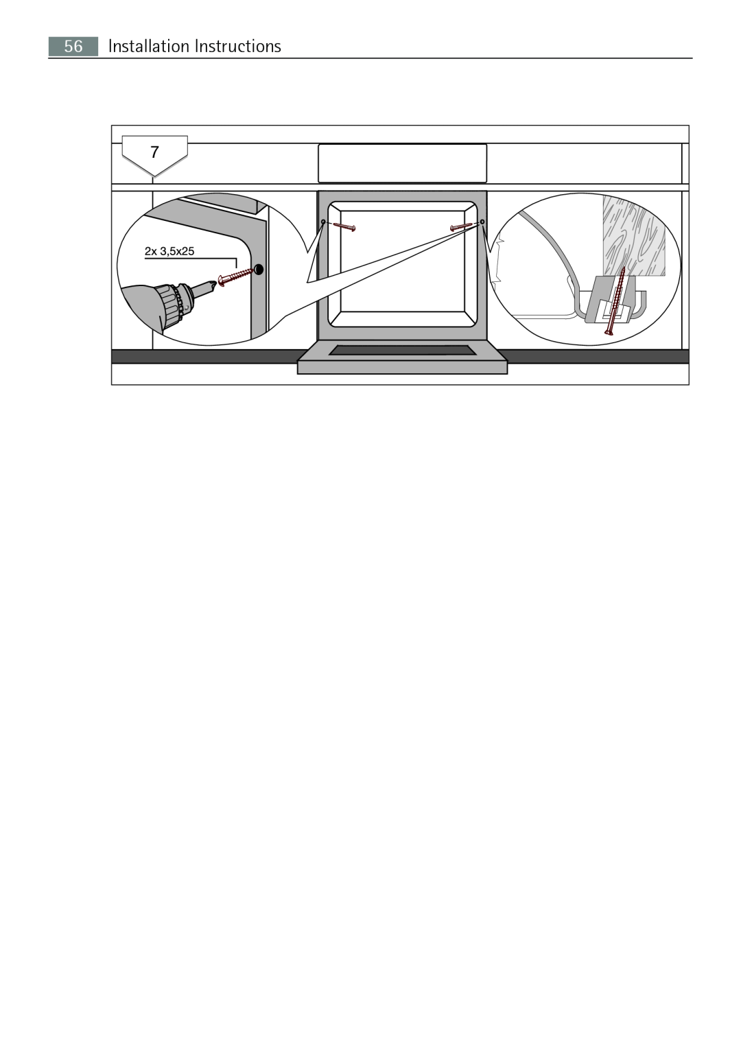 Electrolux E43012-5 user manual Installation Instructions 