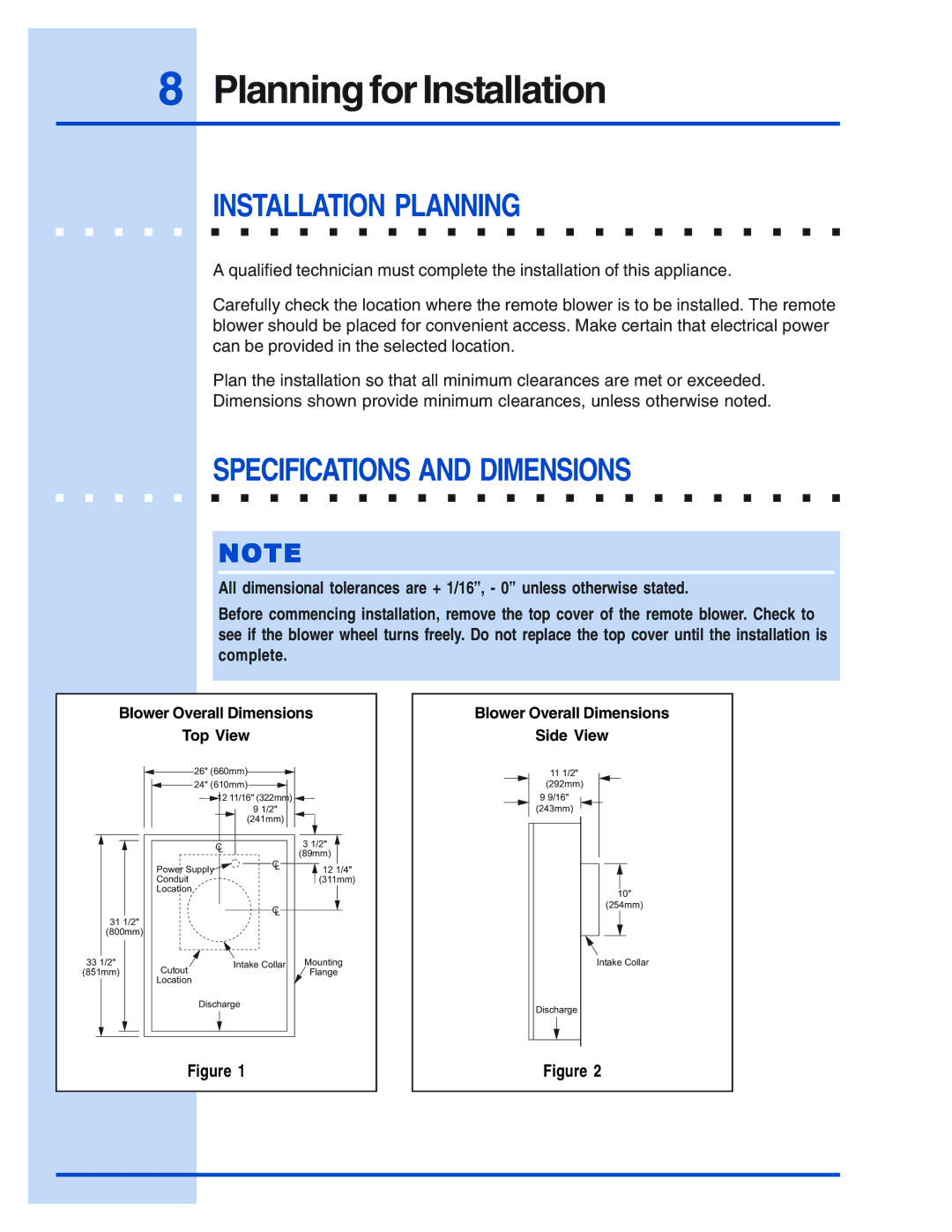 Electrolux E30DD75ESS, E48DD75ESS, E46DD75ESS, E36DD75ESS Planning for Installation, Specifications and Dimensions 