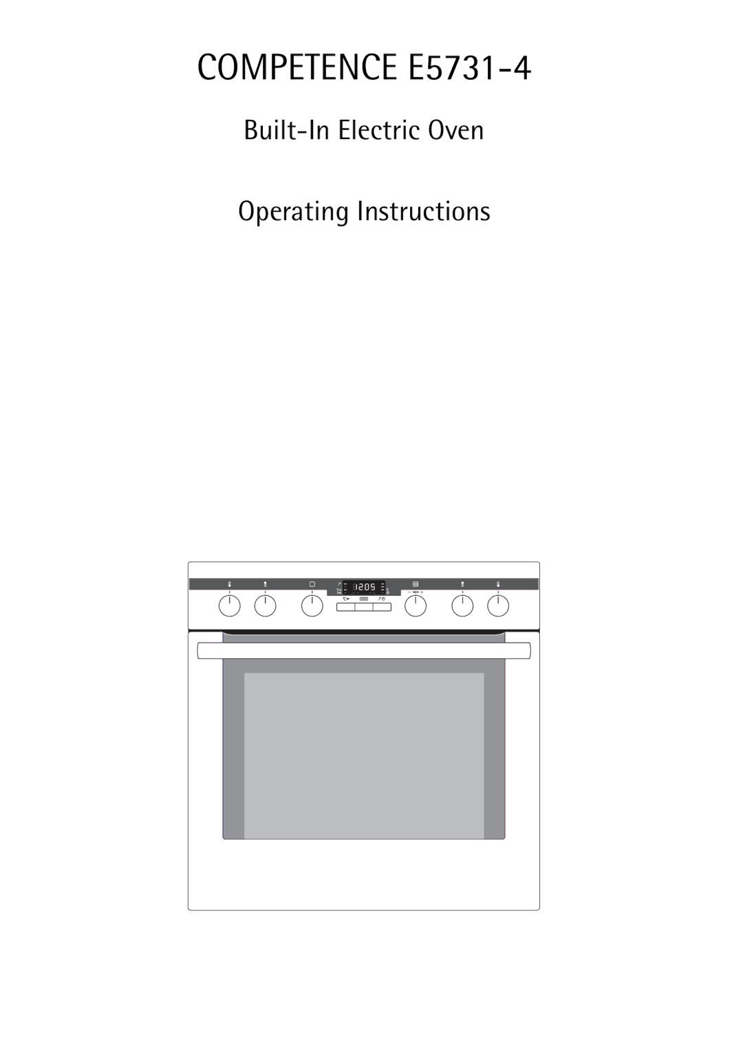 Electrolux manual Competence E5731-4 