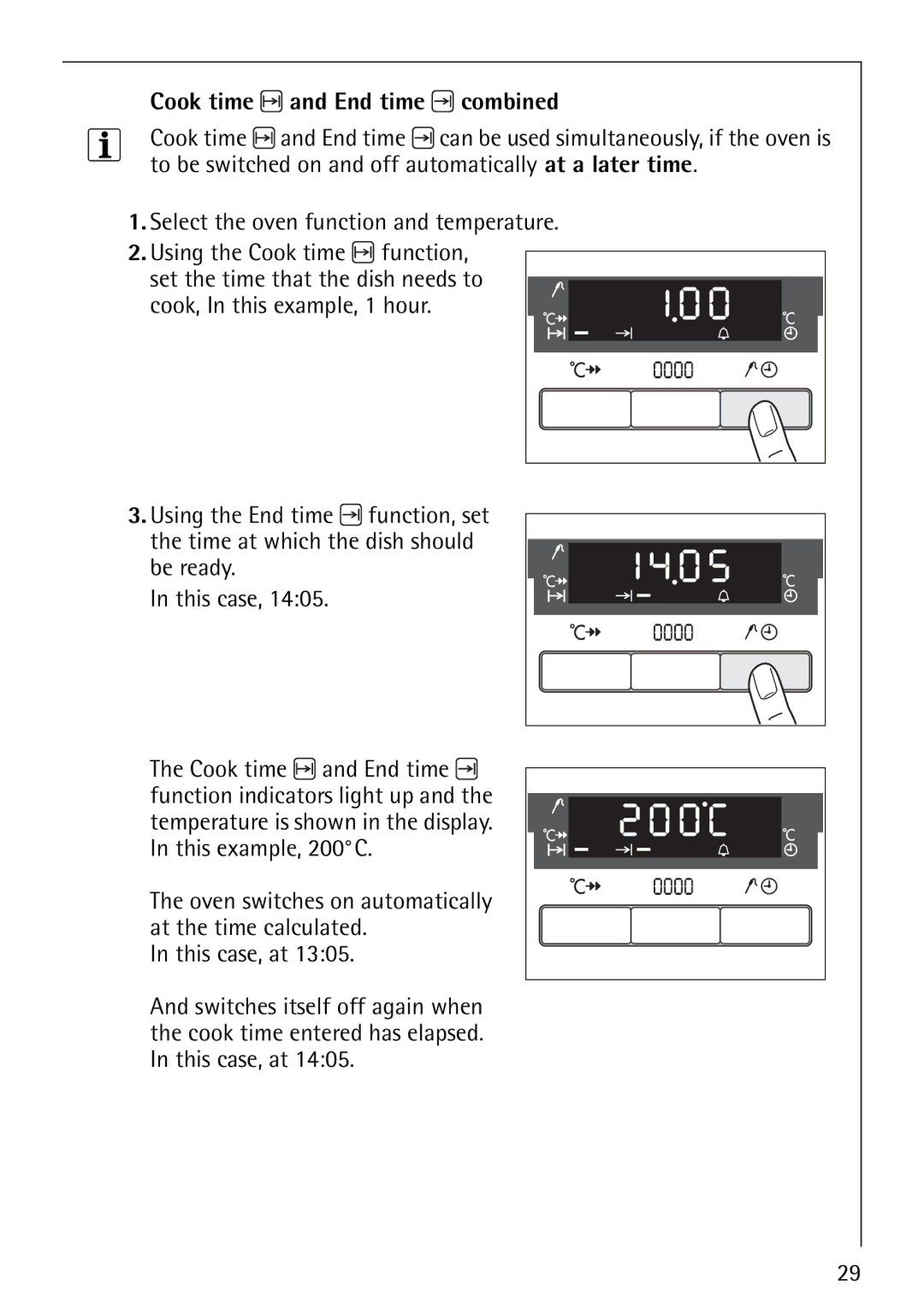 Electrolux E5731-4 manual Cook time and End time combined, Be ready This case 