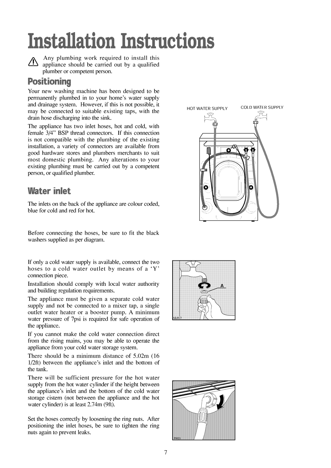 Electrolux EAW100W manual 