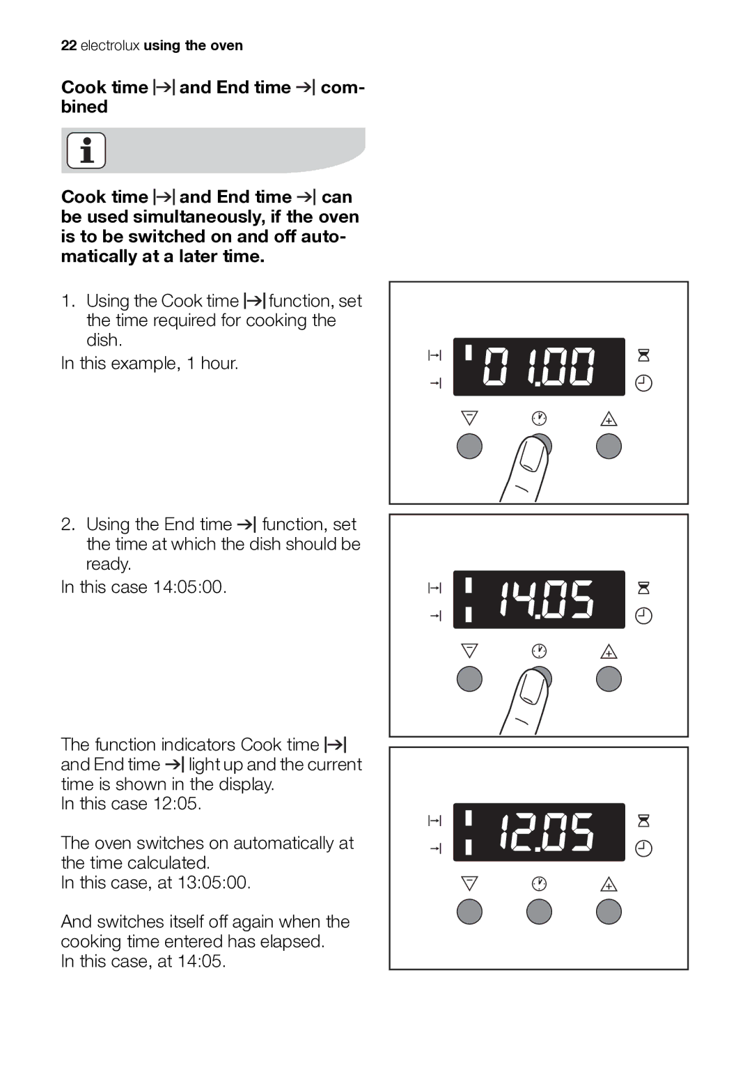 Electrolux EB GL40 user manual Electrolux using the oven 