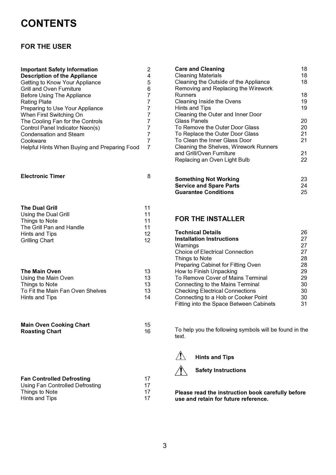 Electrolux EBUSS manual Contents 